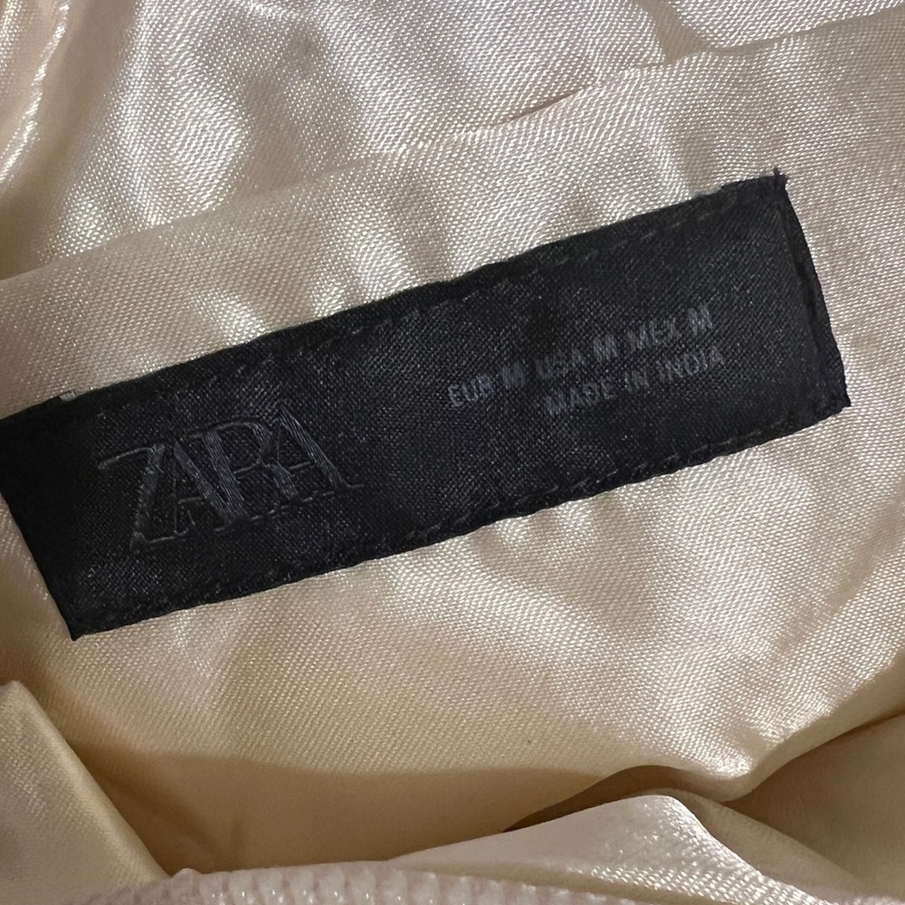 Zara Beaded Evening Mini Purse Tote Bag Cream Black Bridesmaid Wedding TikTok - Picture 7 of 13